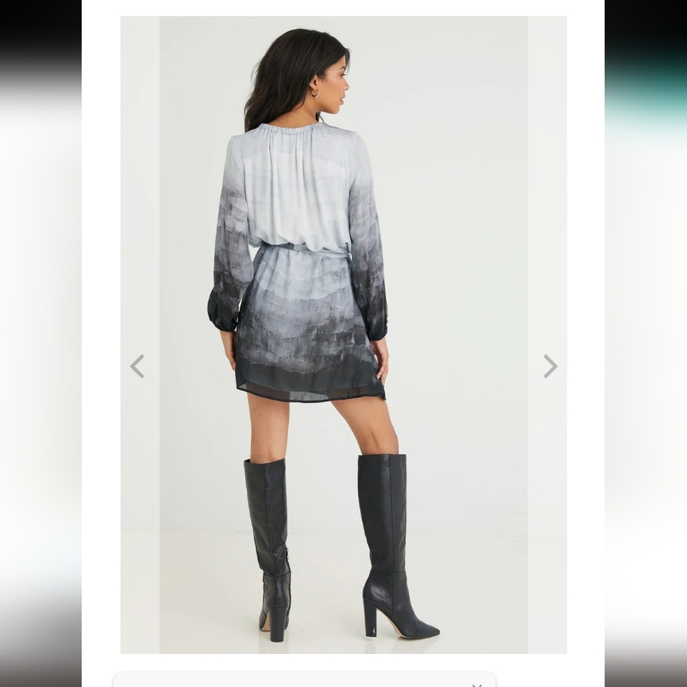 Cloth and Stone size small women's dress long sleeve gray - Picture 2 of 3